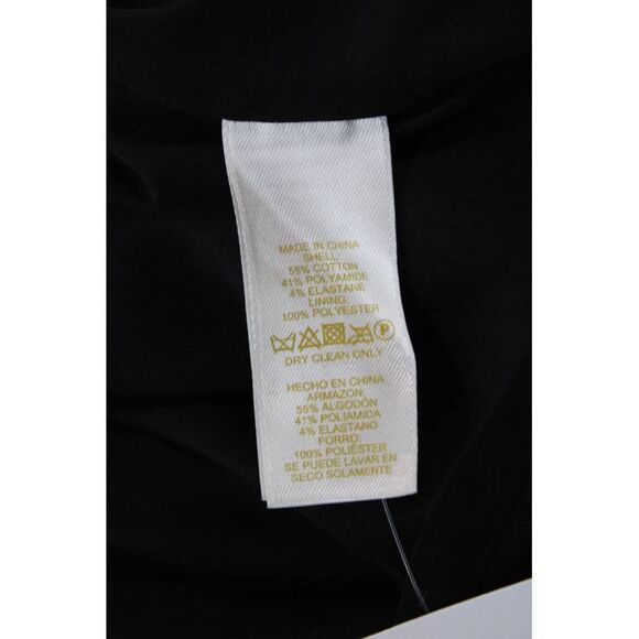 Kate Spade New York Womens Sleeveless A Line Dress Black Grey Cotton Size 00 - Picture 5 of 6